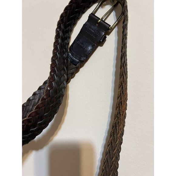 Mossimo Ditto Dark Brown Leather Buckle Belt  Size 34 Made In Spain - Picture 1 of 5